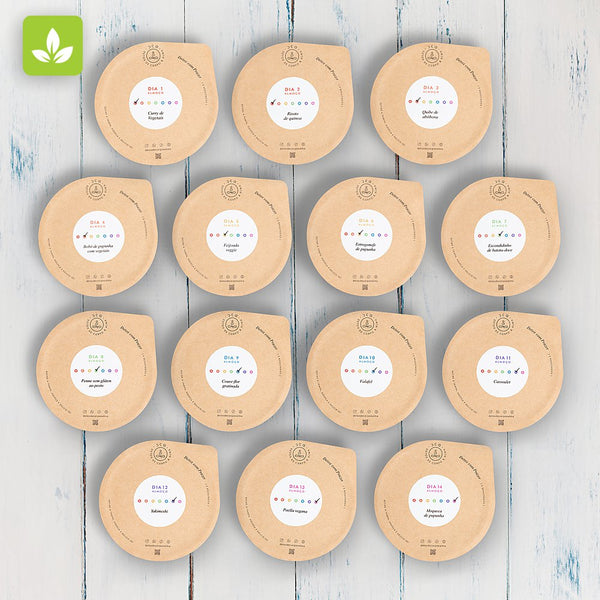 Kit 14 Pratos Veganos