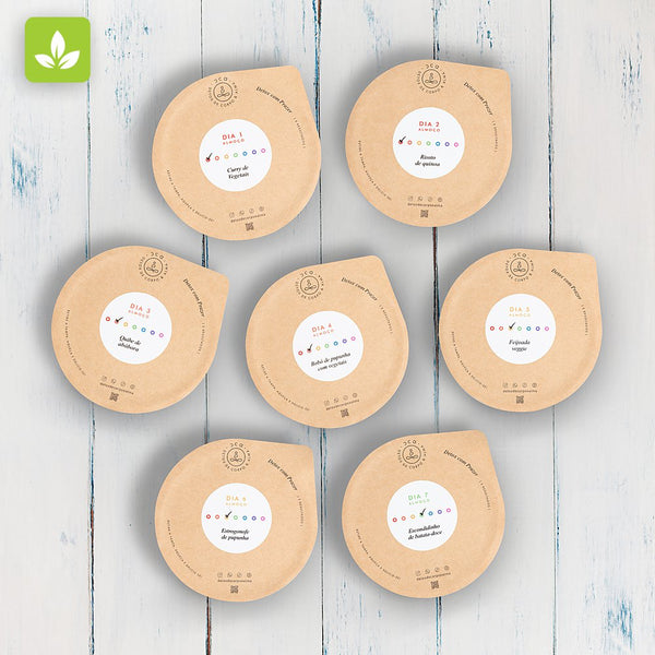 Kit 7 Pratos Veganos