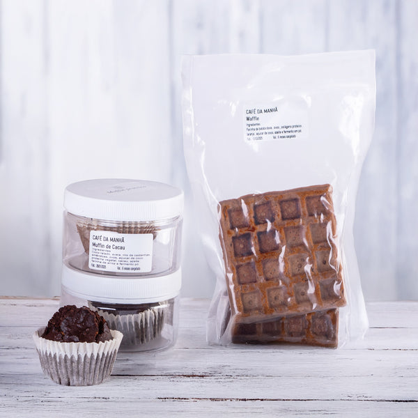 Kit de Lanches DCA Detox - Muffin e Waffle Proteico (7 unidades)